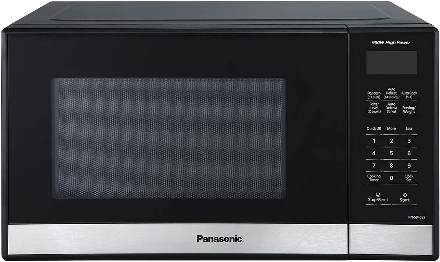 Front of a microwave oven
