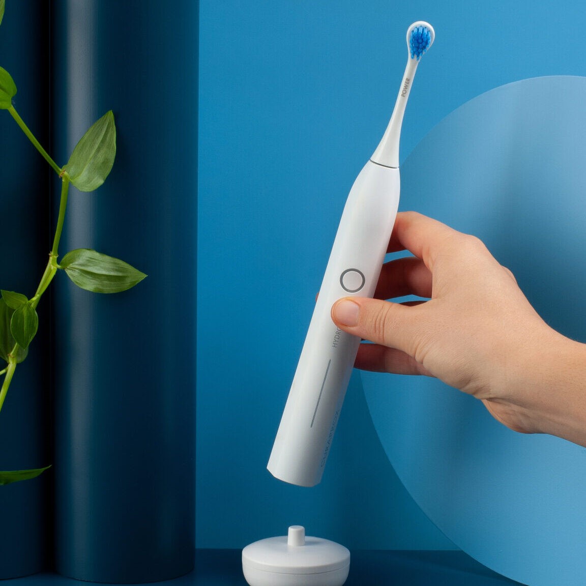 an electric toothbrush