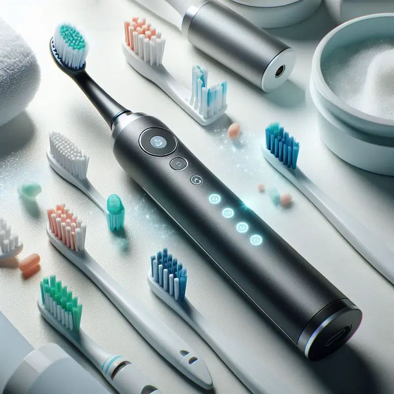 an electric toothbrush