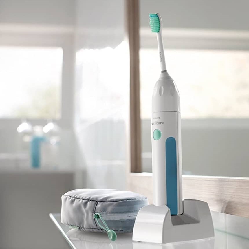 an electric toothbrush