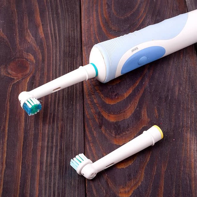 an electric toothbrush