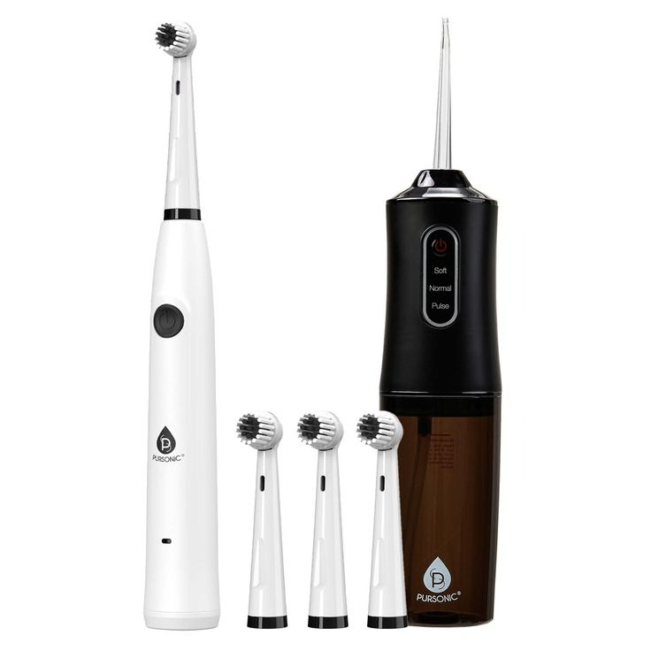 electric toothbrush with water flosser